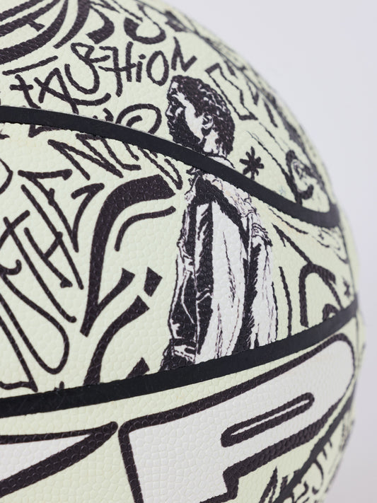 Ballon de basket phosphorescent graphique PXP