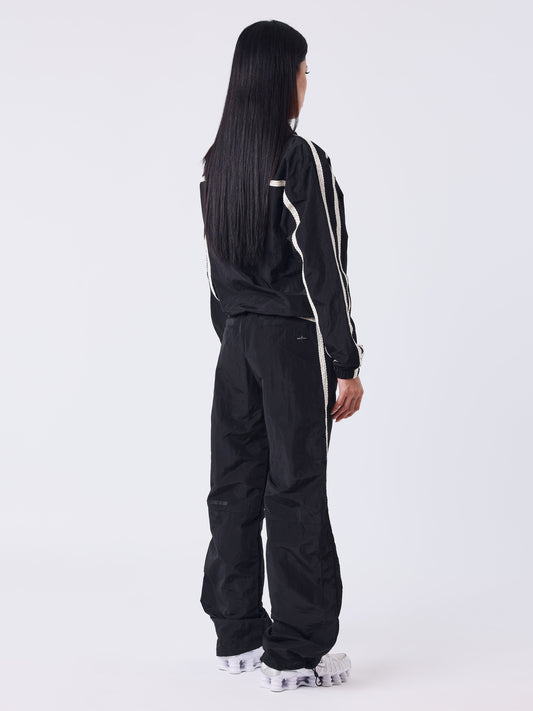 Bas de jogging à bandes en crochet Sportly