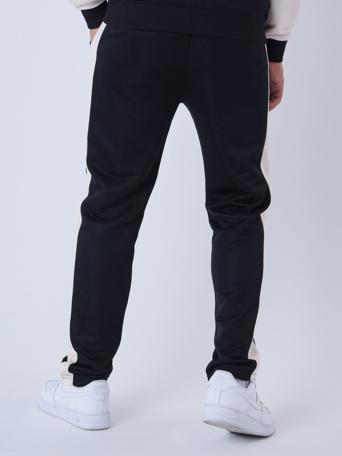 Pantalon bicolore à empiecement