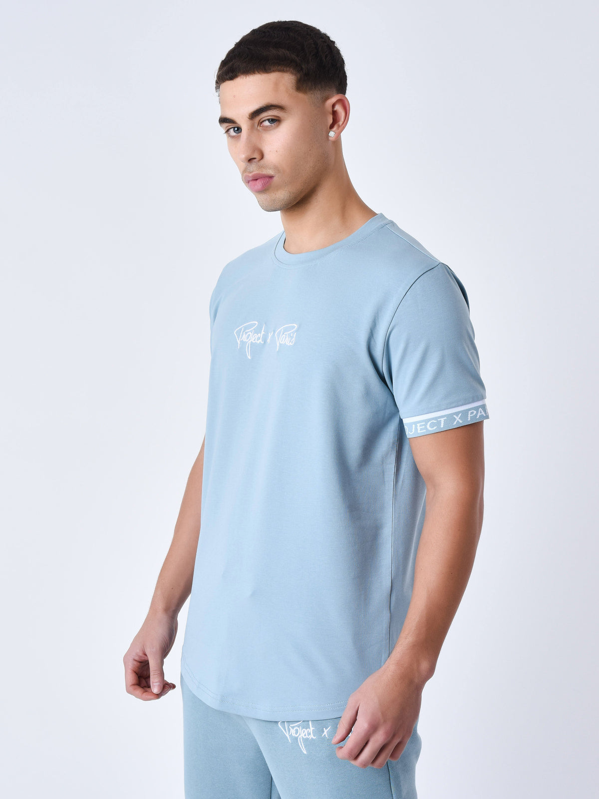 T-shirt a bandes élastiques