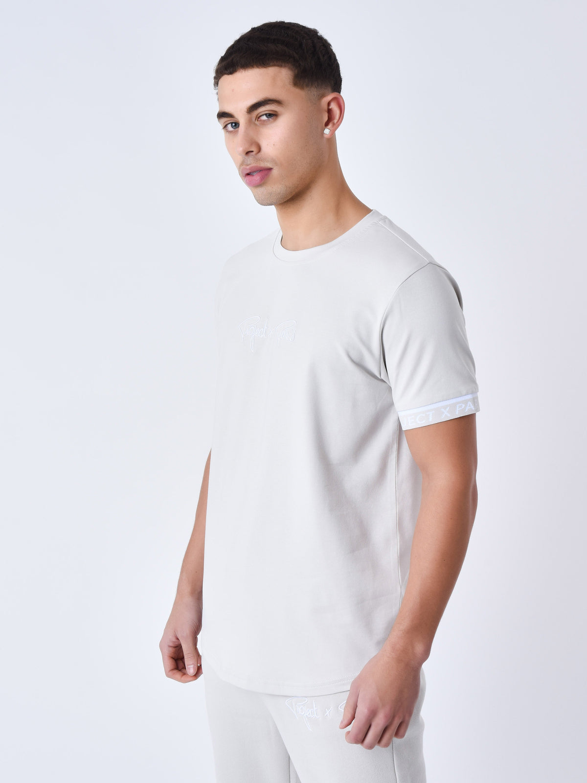 T-shirt a bandes élastiques