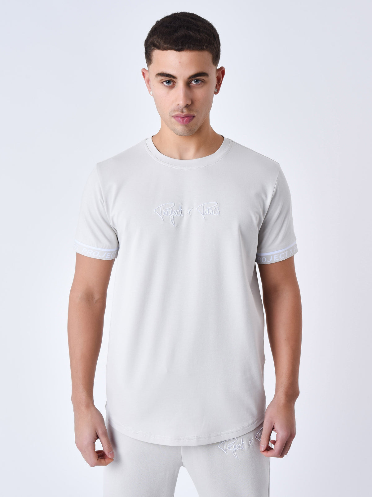 T-shirt a bandes élastiques