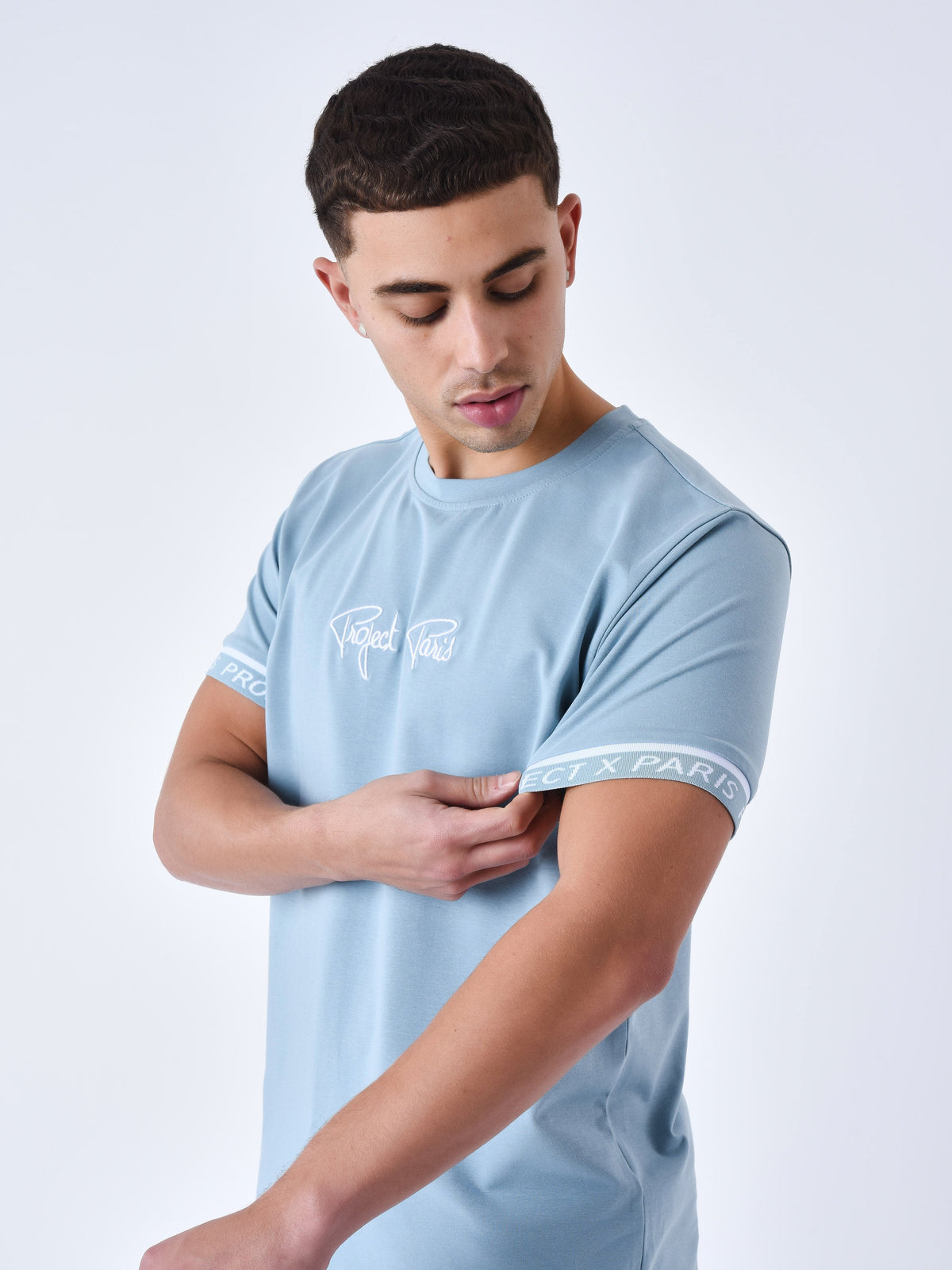 T-shirt a bandes élastiques