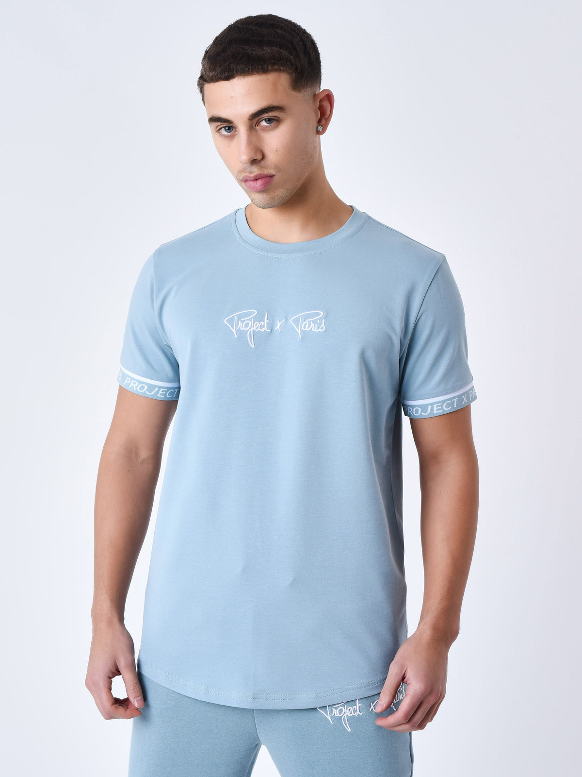 T-shirt a bandes élastiques