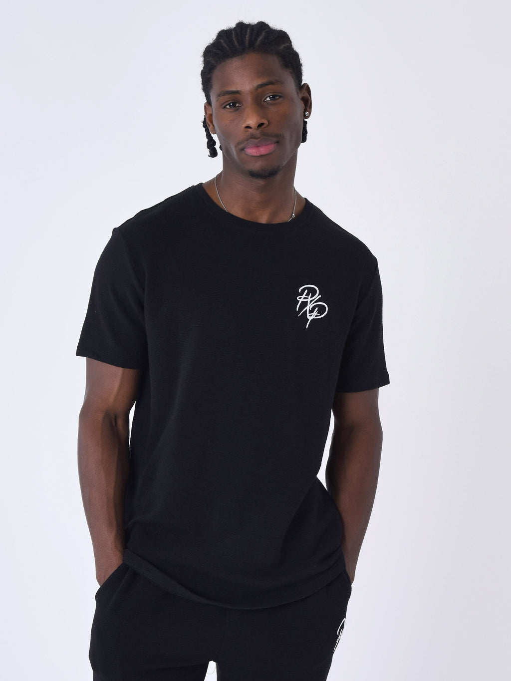 T-shirt uni texturé