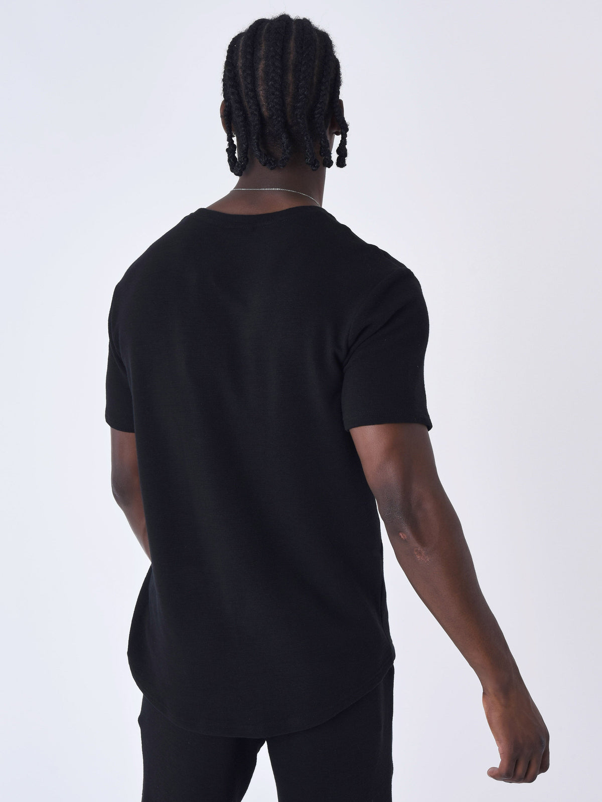 T-shirt uni texturé