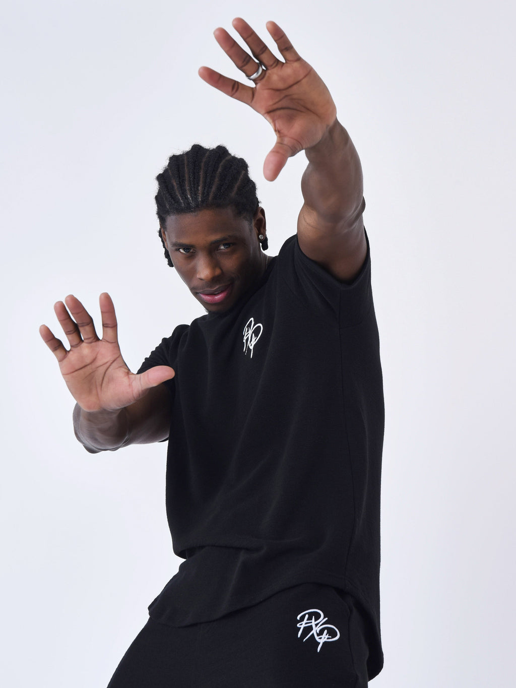 T-shirt uni texturé