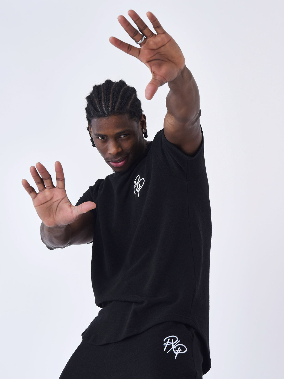 T-shirt uni texturé