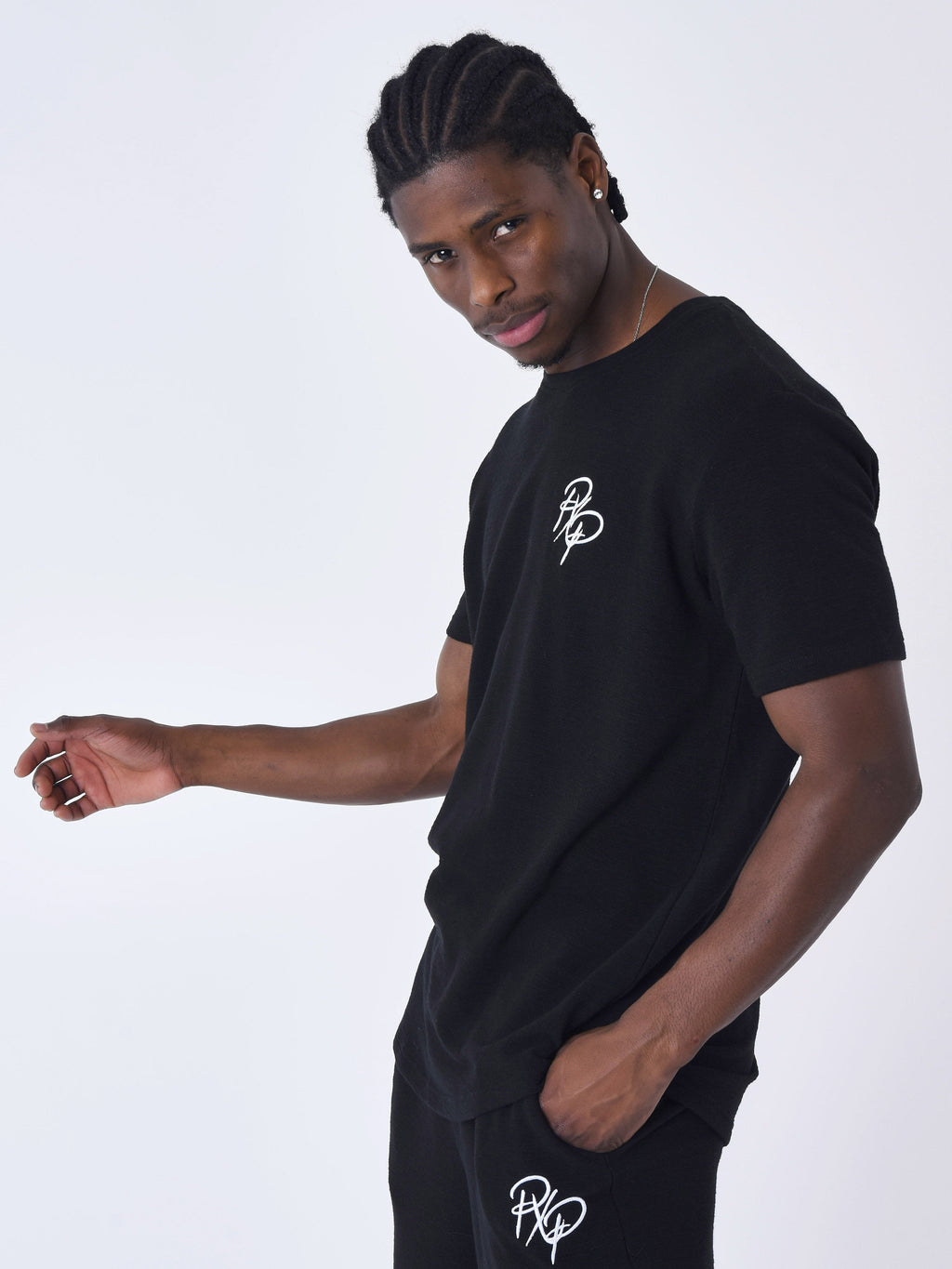 T-shirt uni texturé