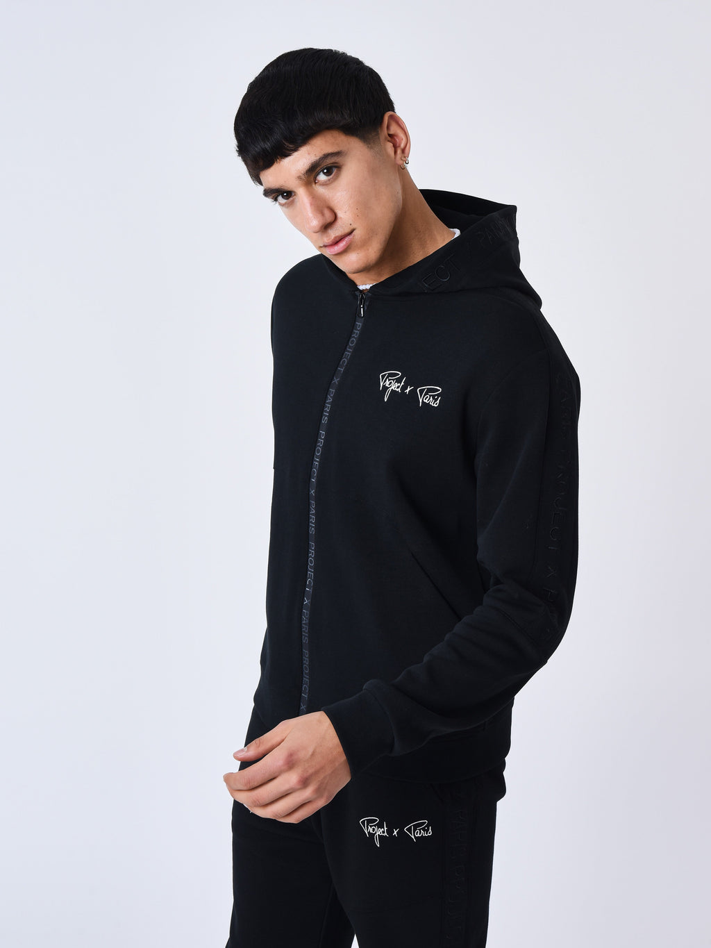 Sweat à Capuche zippé uni