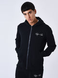 Sweat à Capuche zippé uni