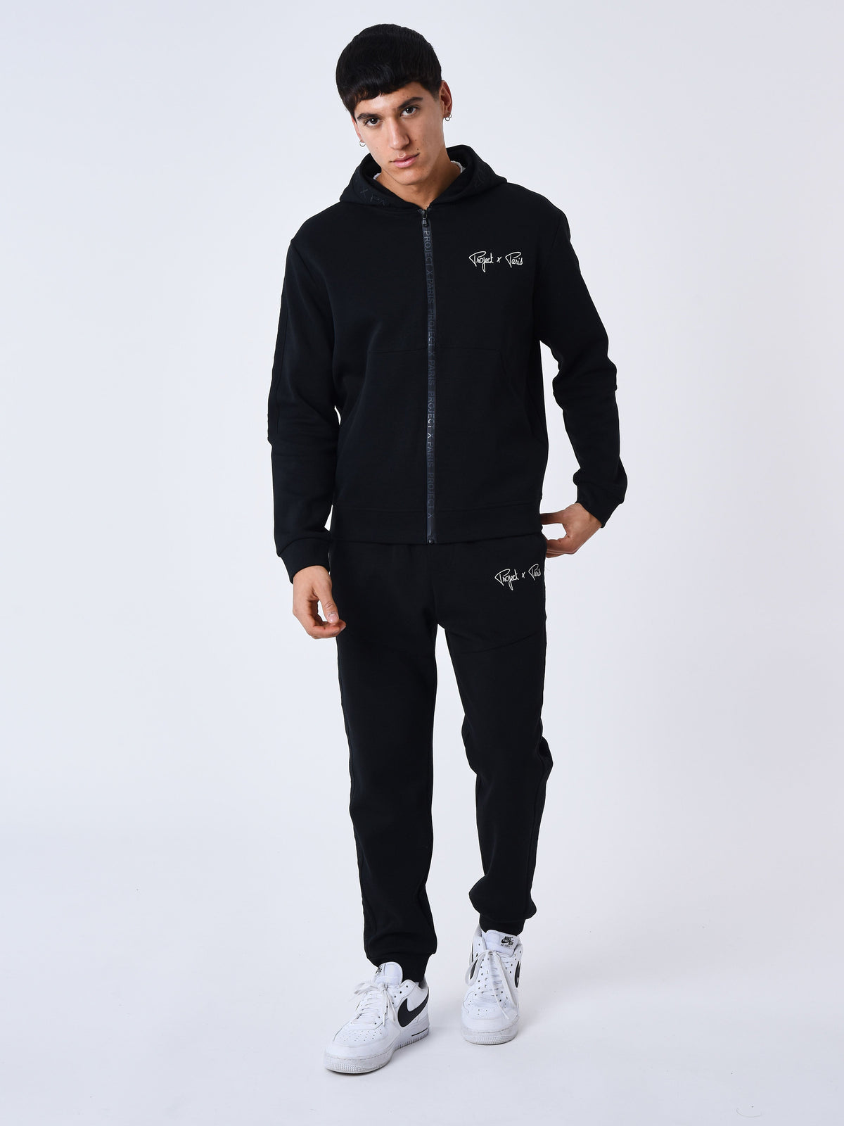 Sweat à Capuche zippé uni