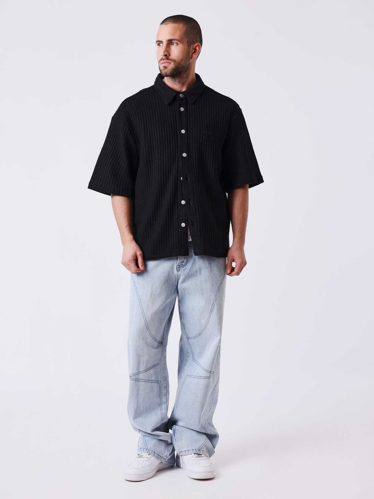 Chemise manches courtes Flower