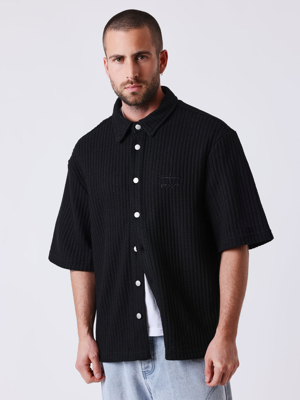 Chemise manches courtes Flower