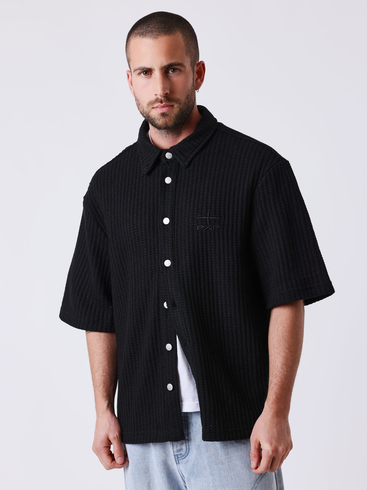Chemise manches courtes Flower