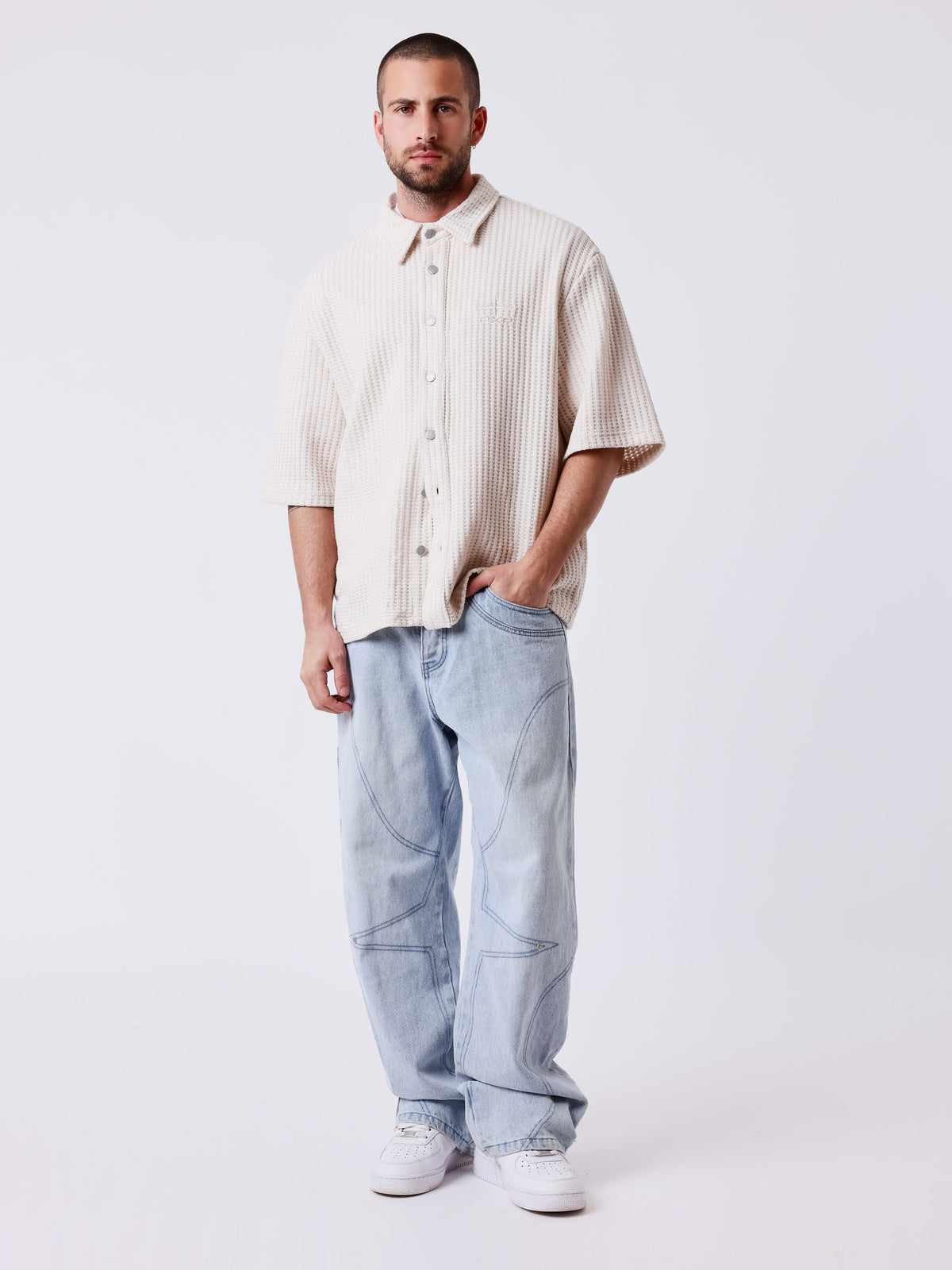 Chemise manches courtes Flower