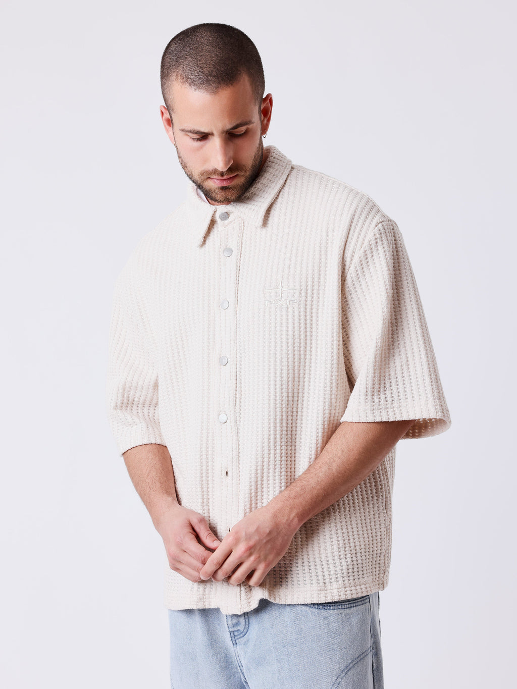 Chemise manches courtes Flower