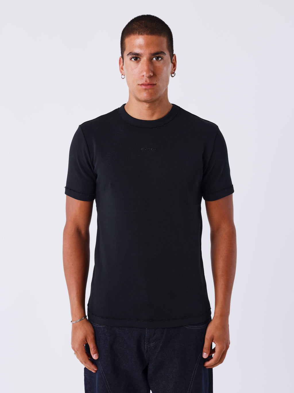 T-shirt manches courtes destroy