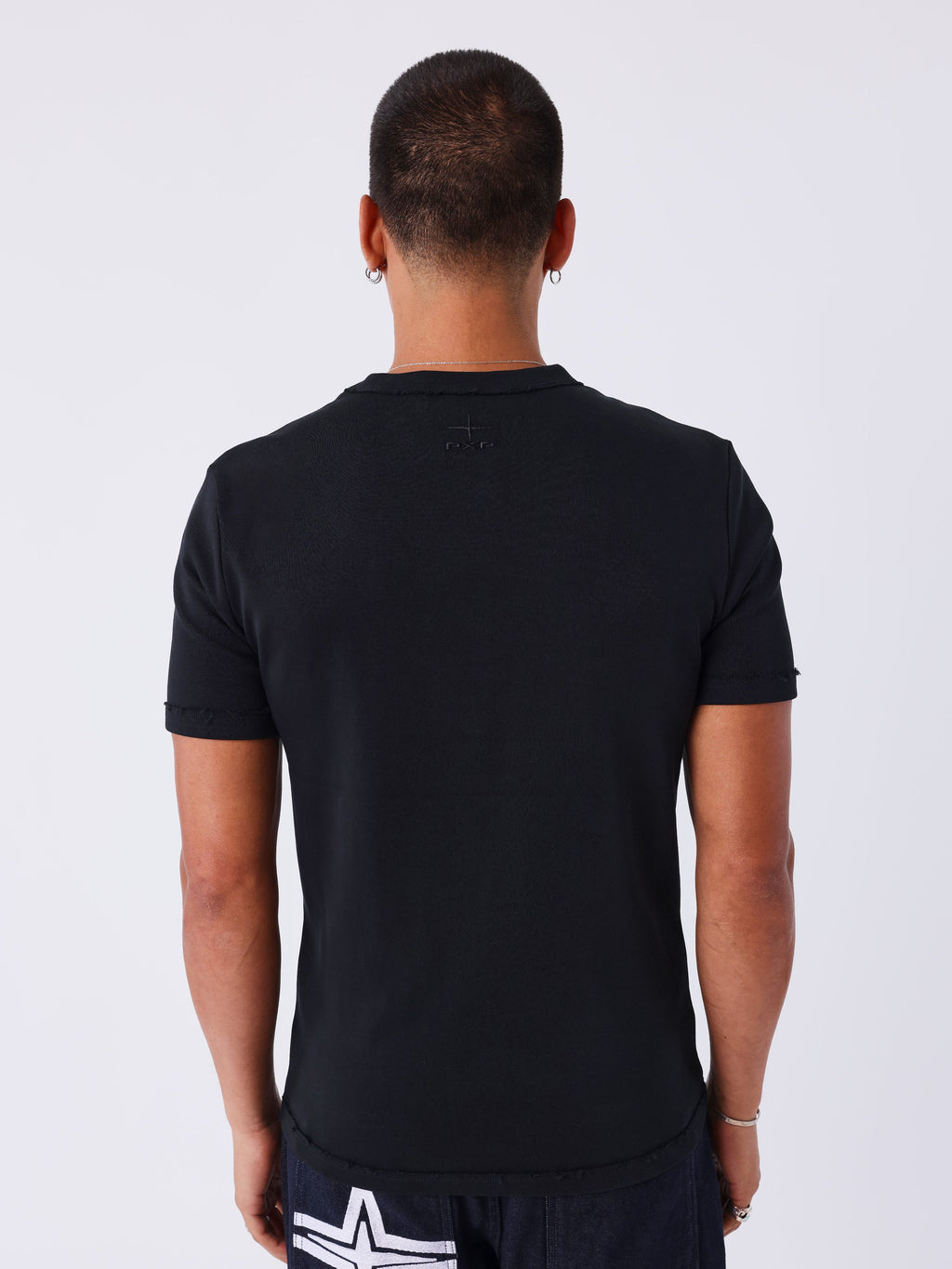 T-shirt manches courtes destroy