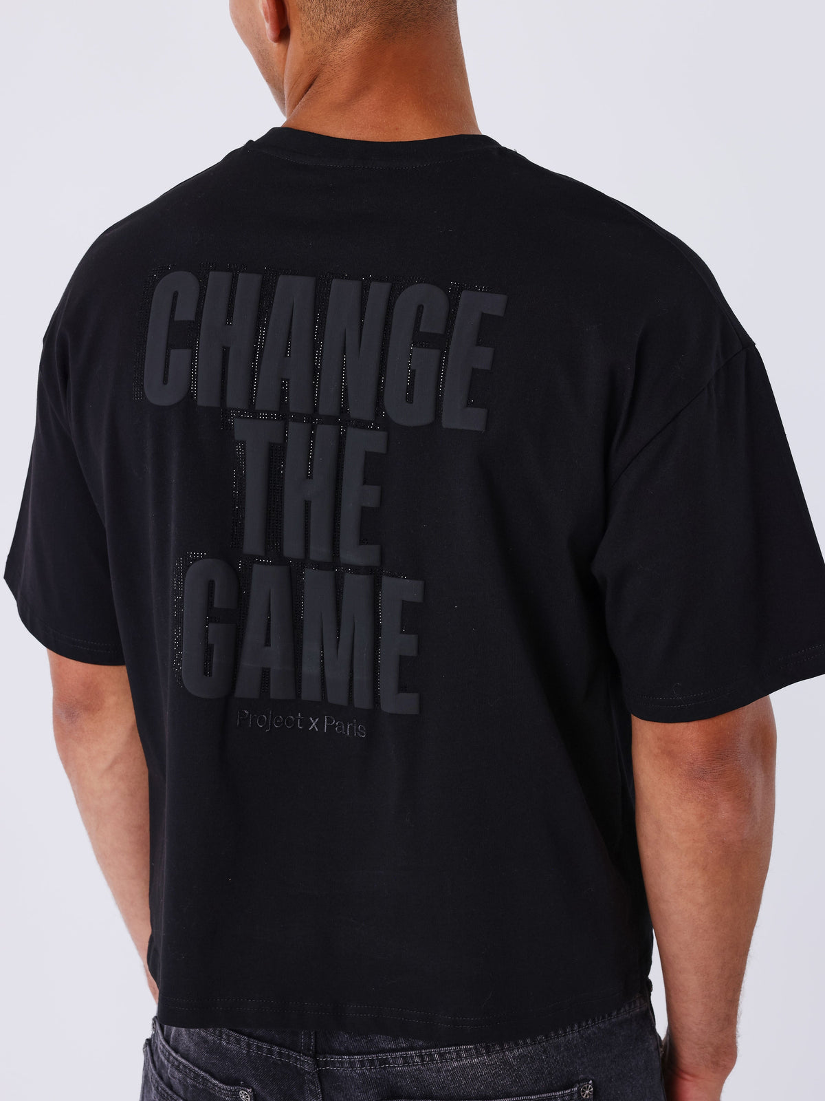 T-shirt manches courtes Strass