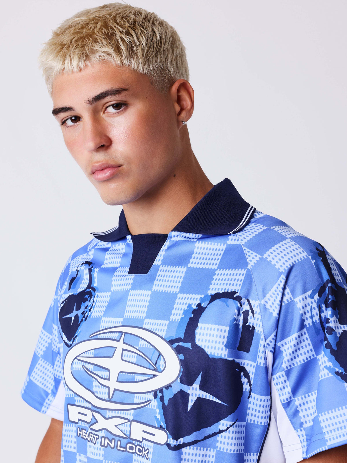 Maillot manches courtes à col polo Love story