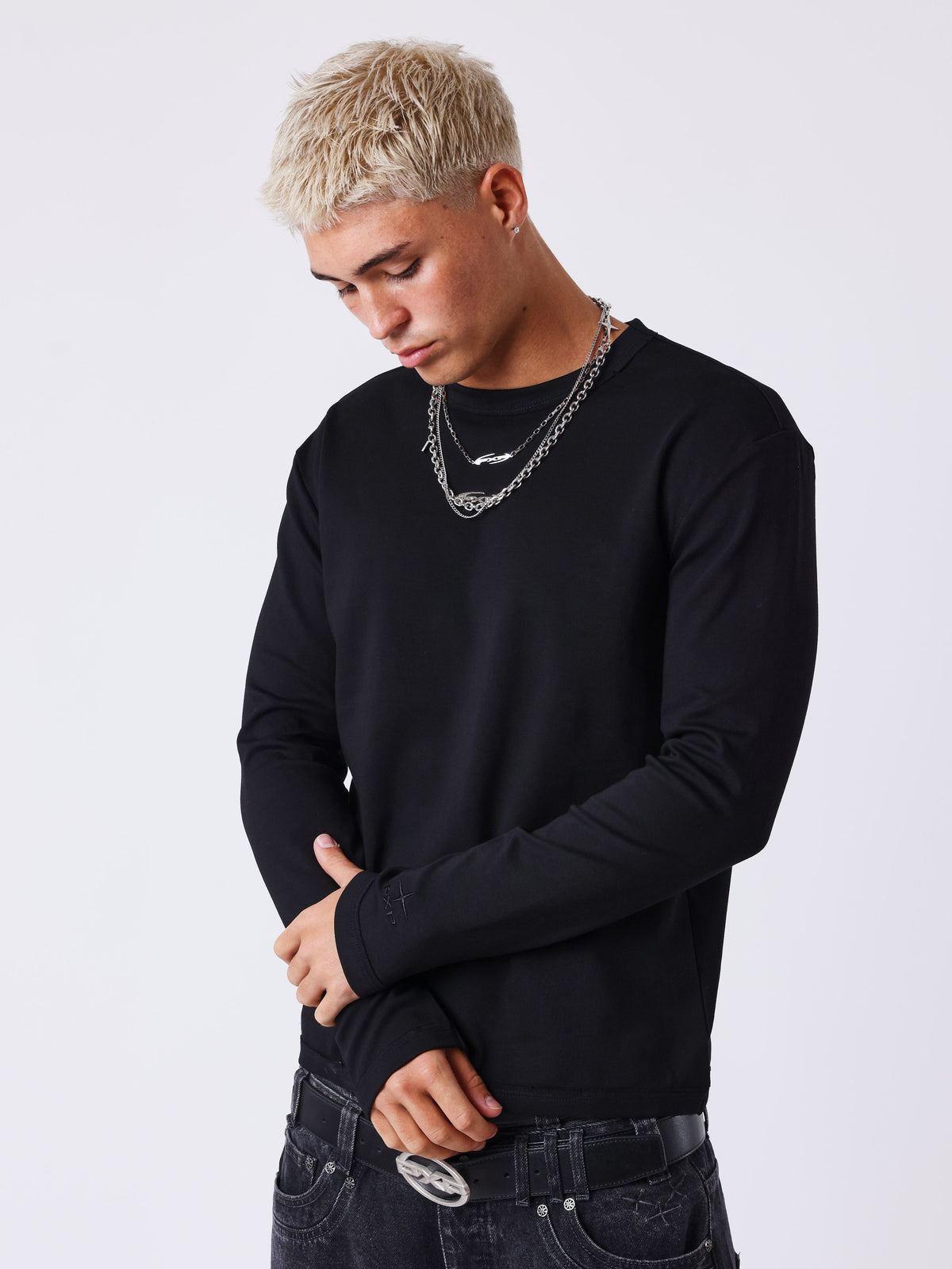 T-shirt manches longues destroy