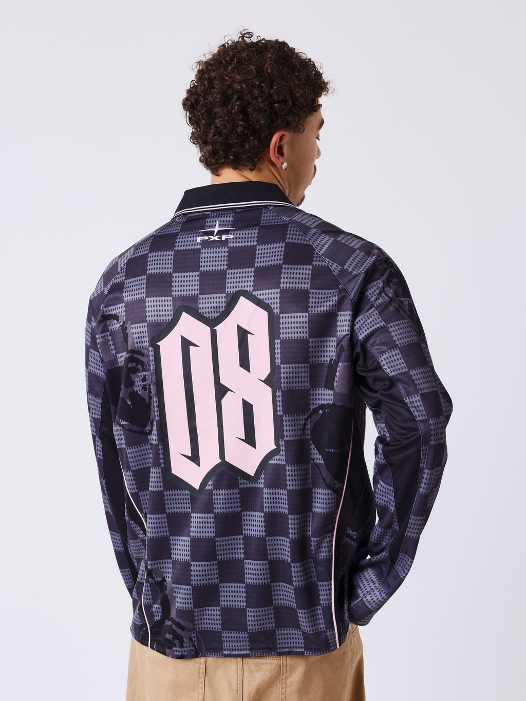Maillot manches longues à col polo Love story