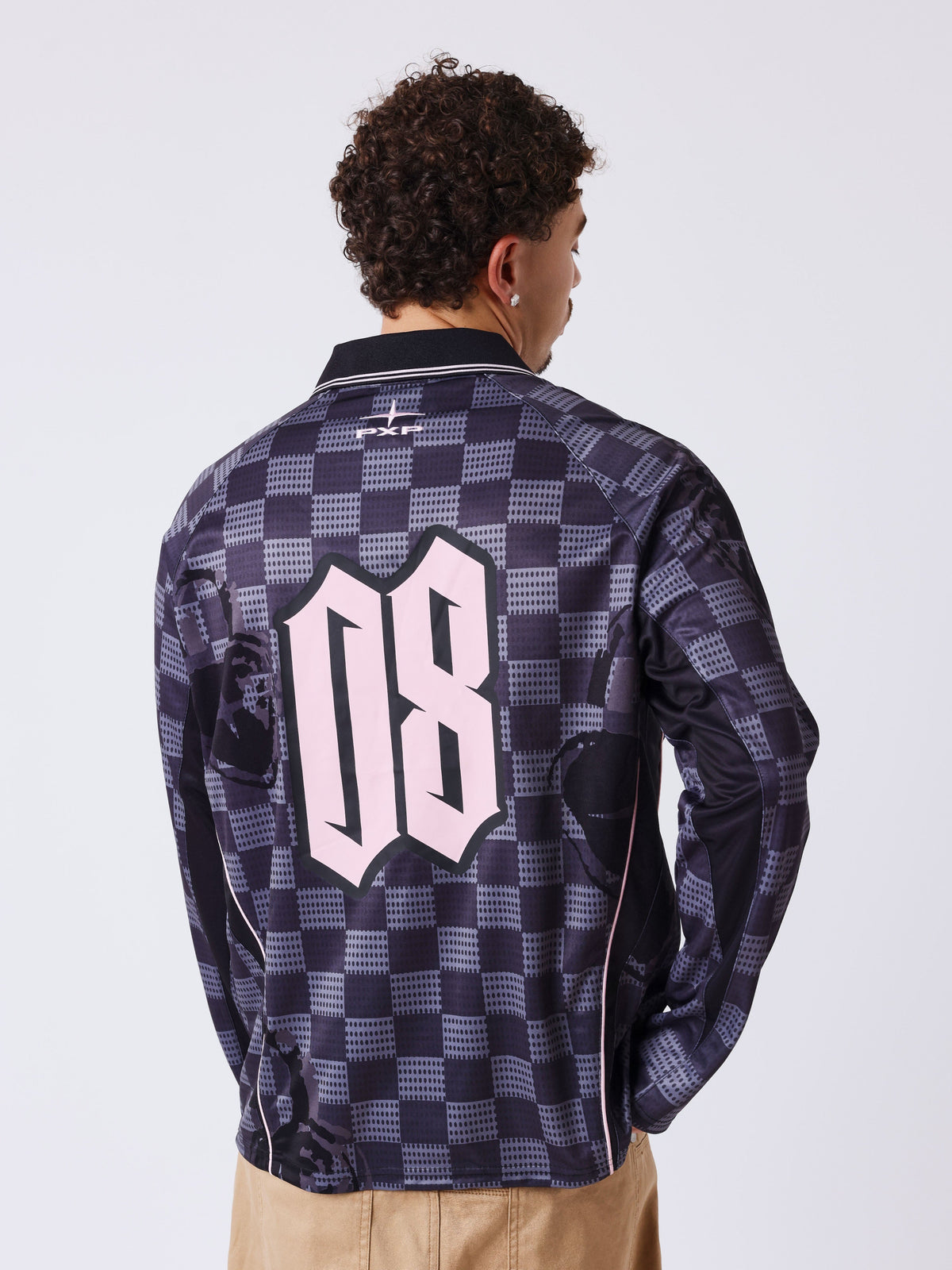 Maillot manches longues à col polo Love story