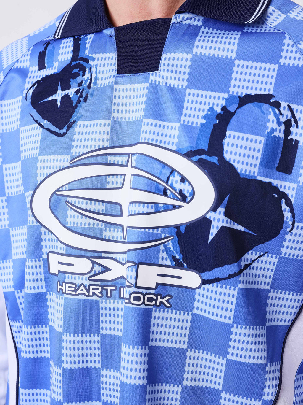 Maillot manches longues à col polo Love story