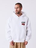 Sweat à capuche imprimé cerises
