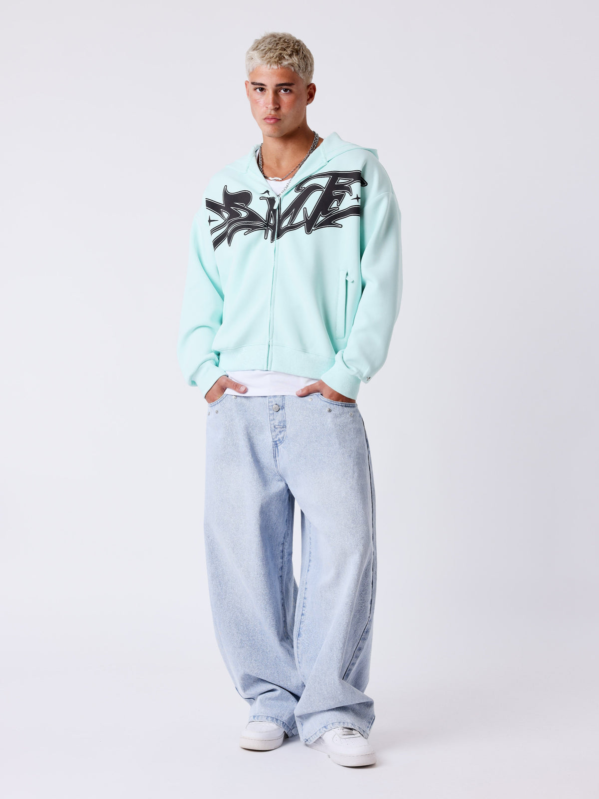 Sweat zippé à capuche Flare