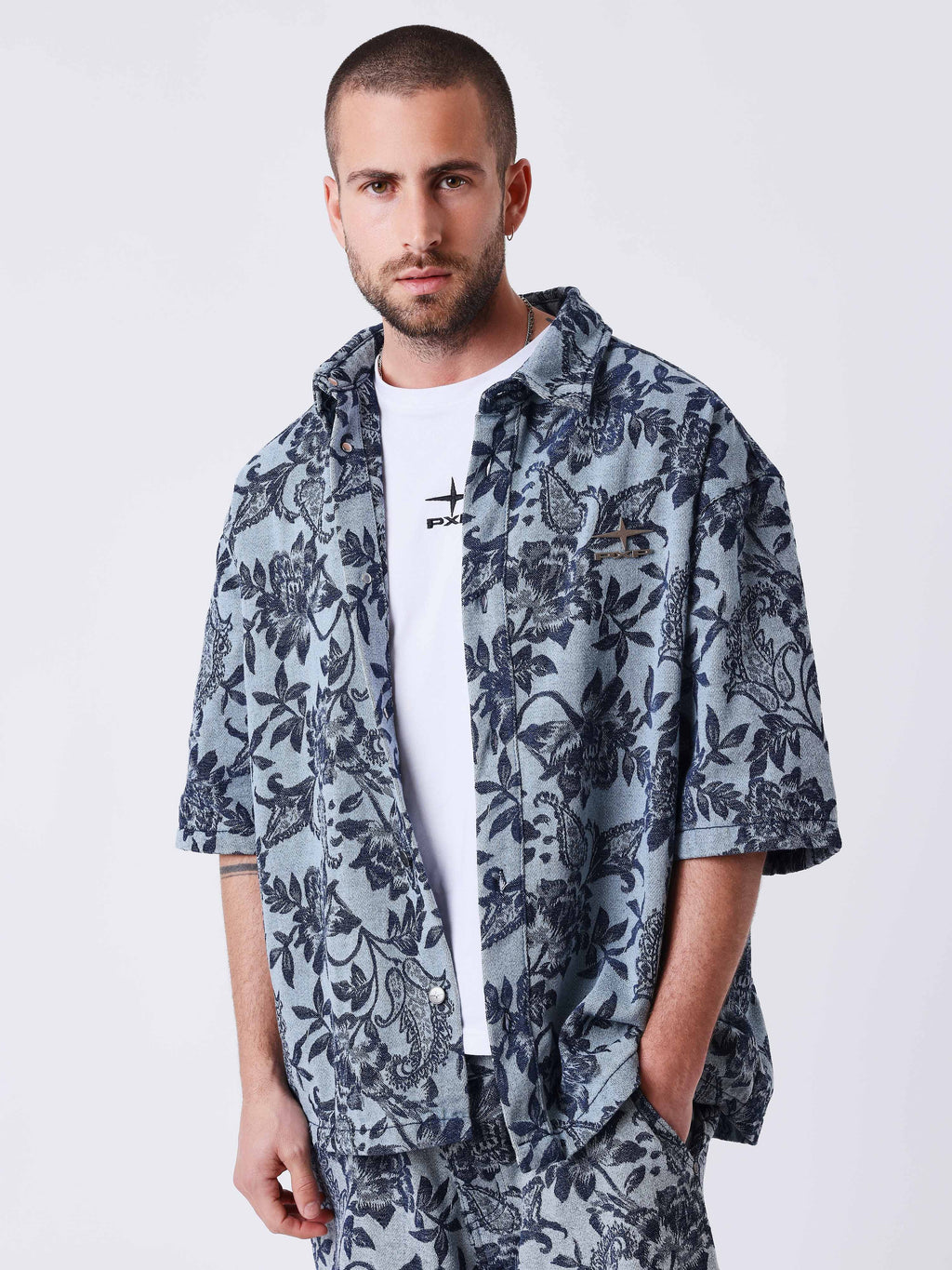 Chemise manches courtes Green Rush