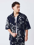 Chemise manches courtes pixel