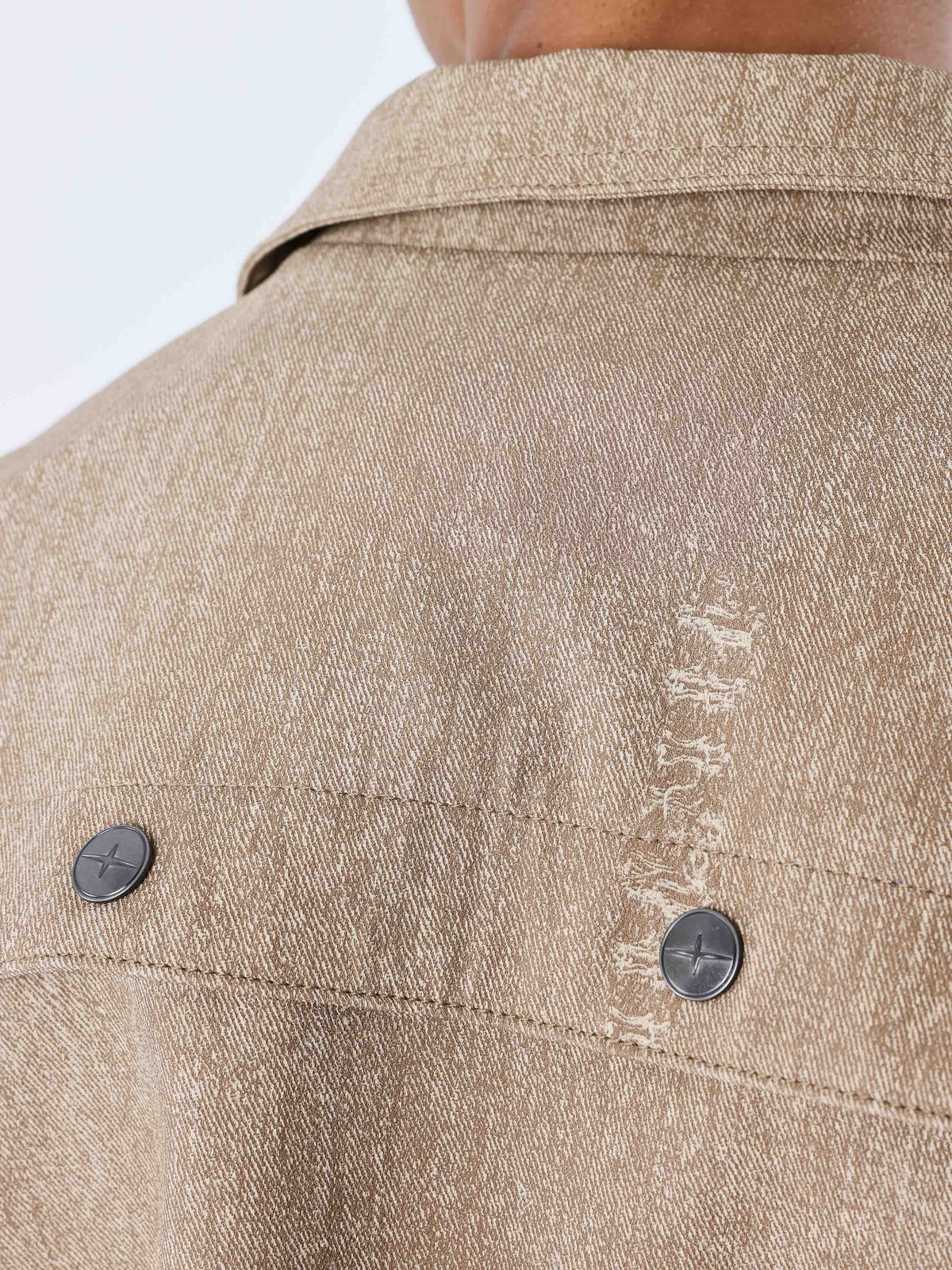 Veste en similicuir effet denim