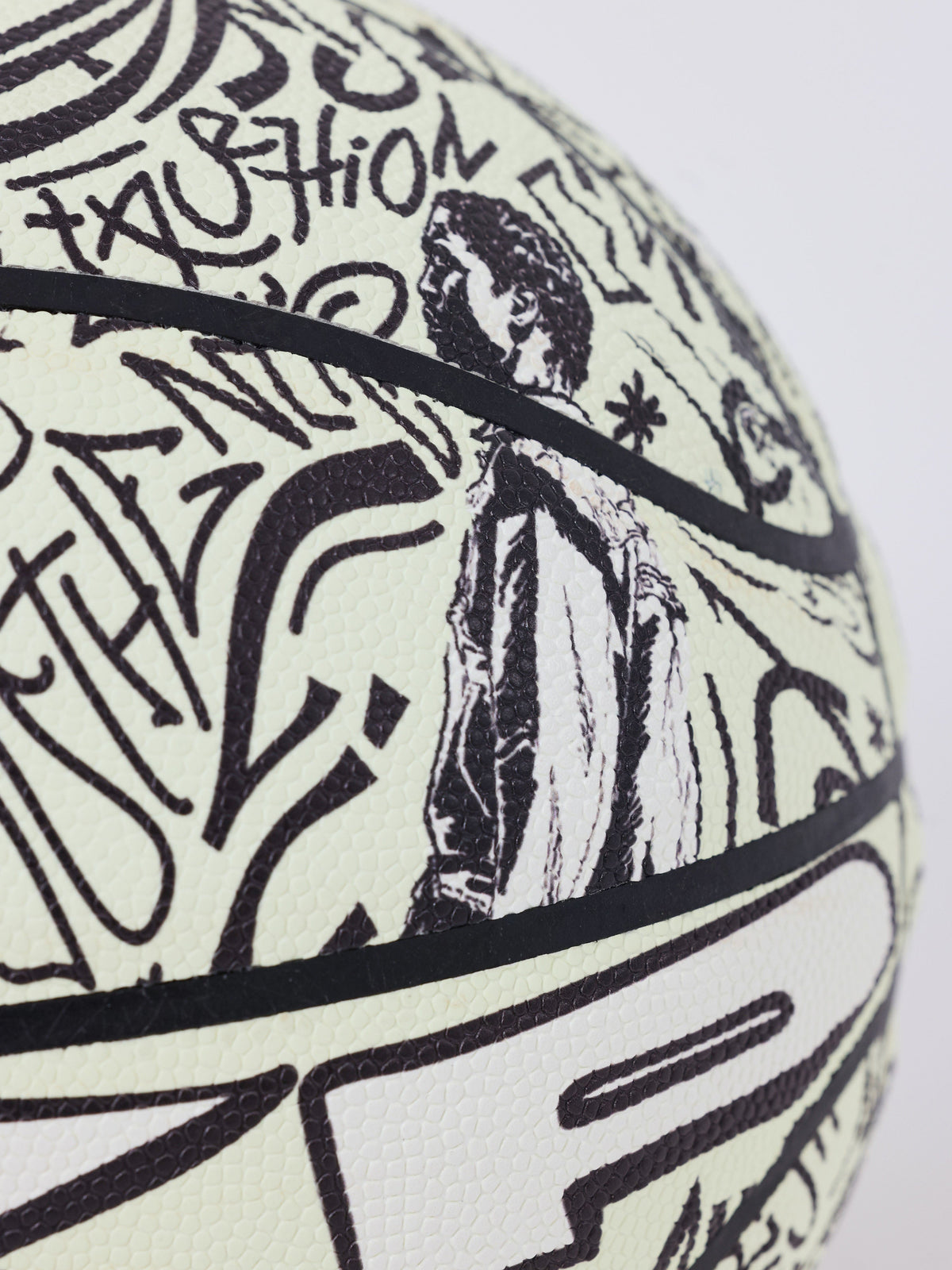 Ballon de basket phosphorescent graphique PXP