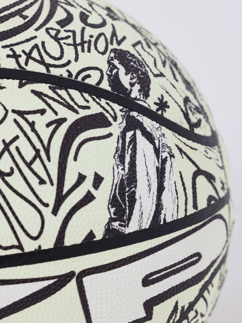 Ballon de basket phosphorescent graphique PXP