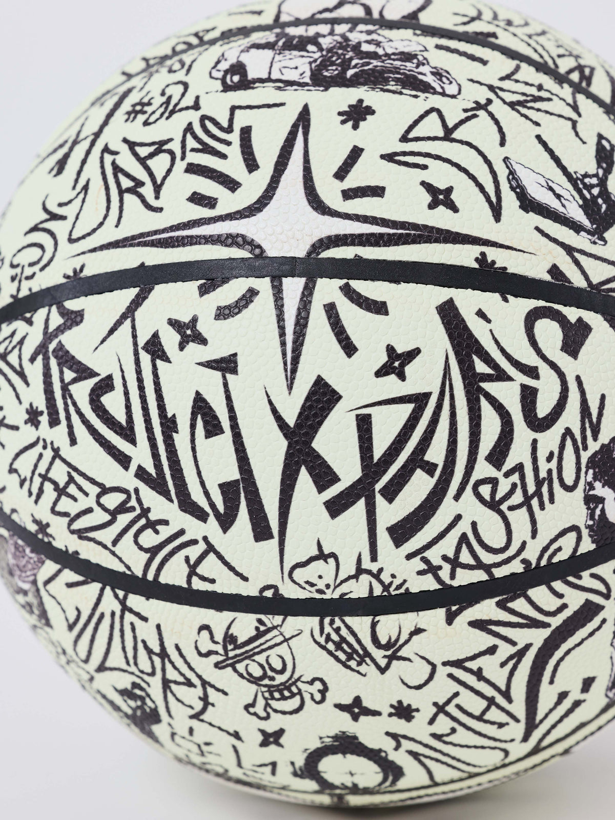 Ballon de basket phosphorescent graphique PXP