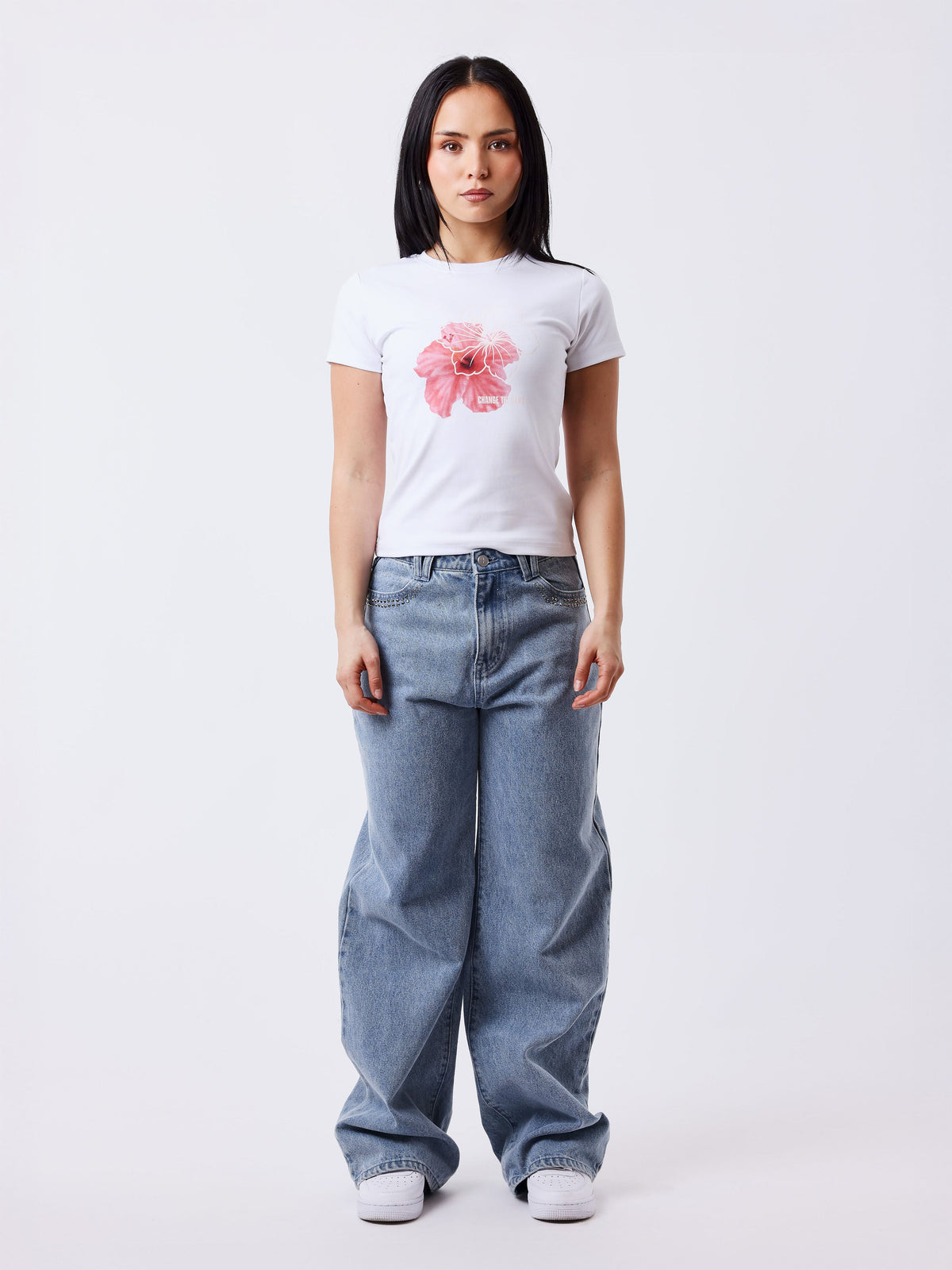 T-shirt manches courtes Hibiscus