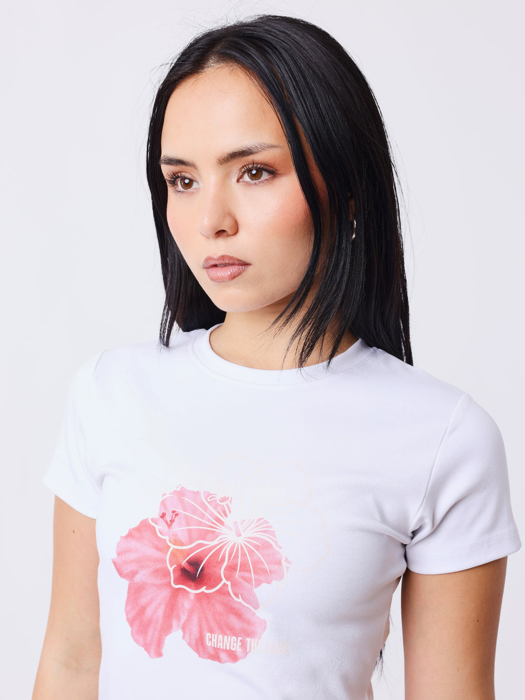 T-shirt manches courtes Hibiscus