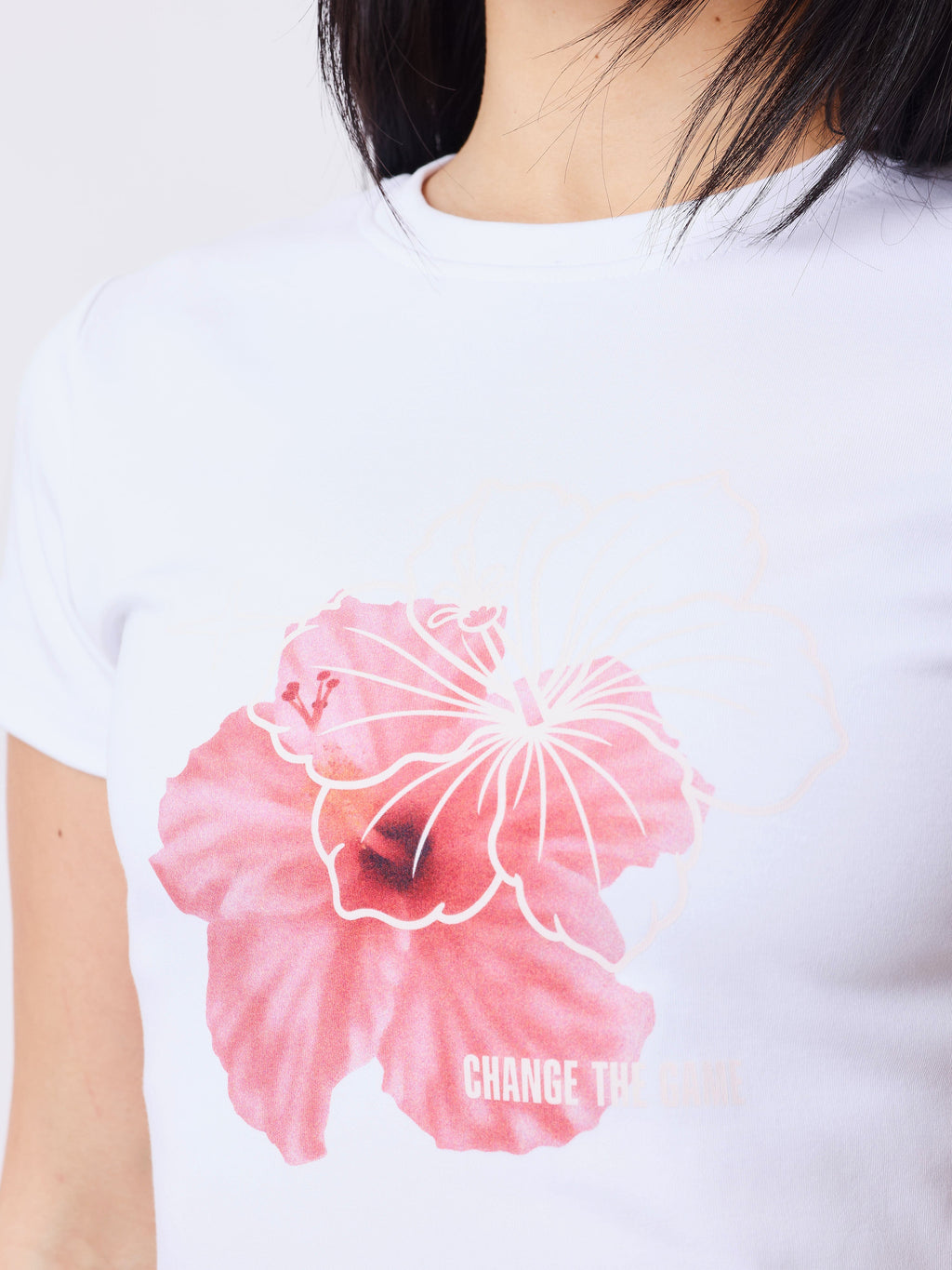 T-shirt manches courtes Hibiscus