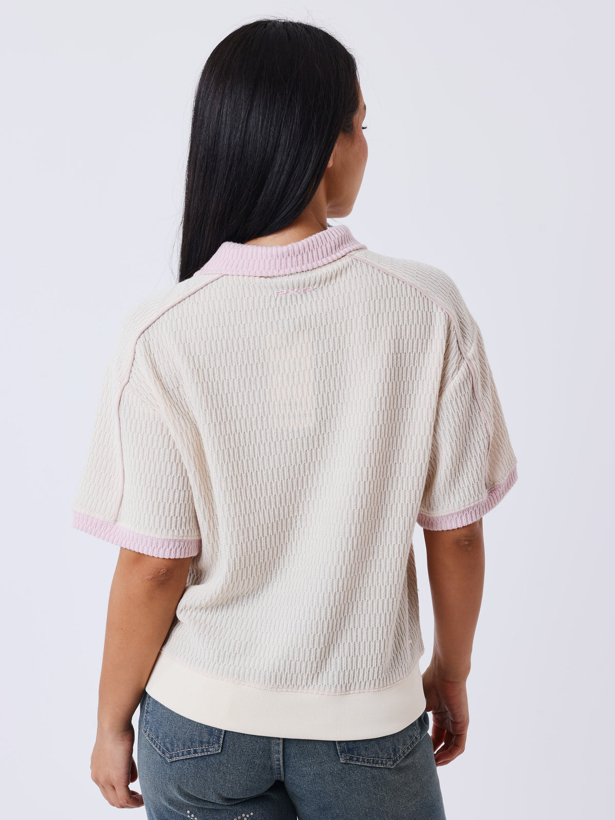 Polo en maille texturée Classy