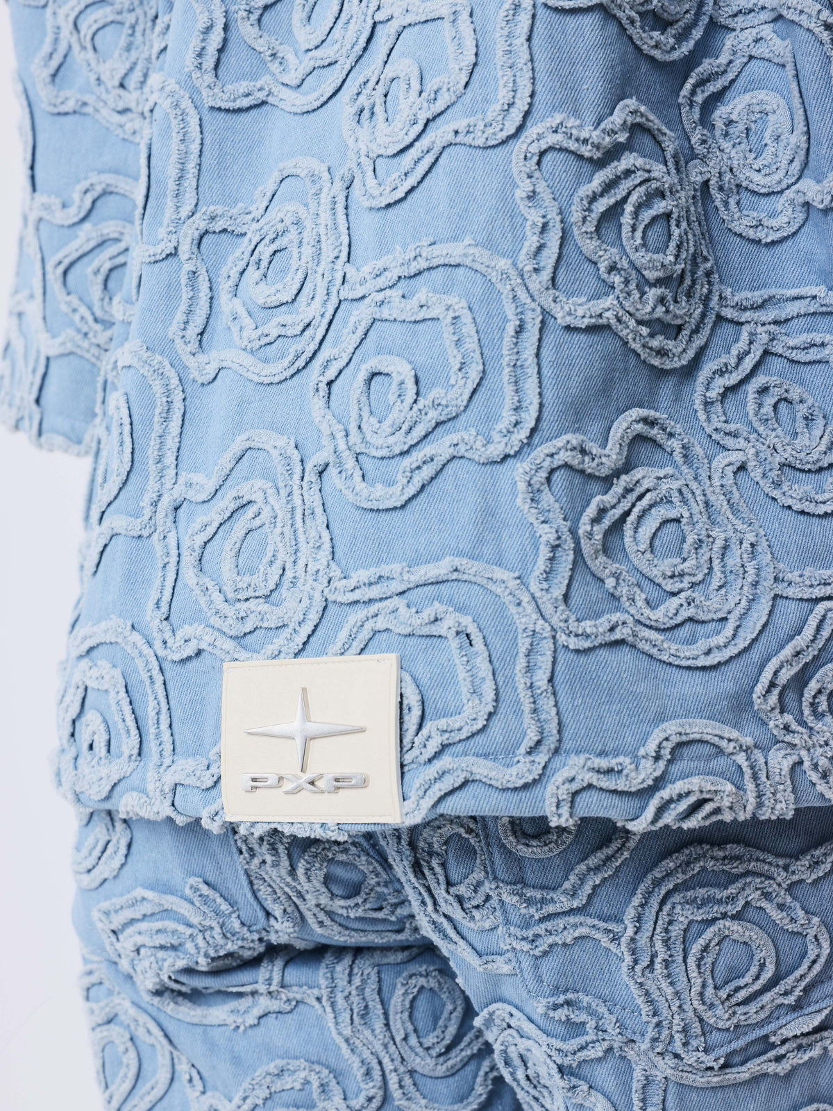 Chemise en denim manches courtes Cloudy
