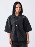 Surchemise denim manches courtes Precious