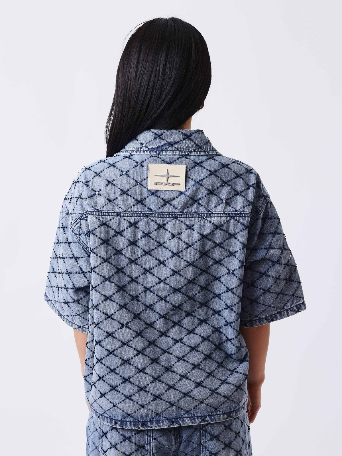 Surchemise denim manches courtes Precious