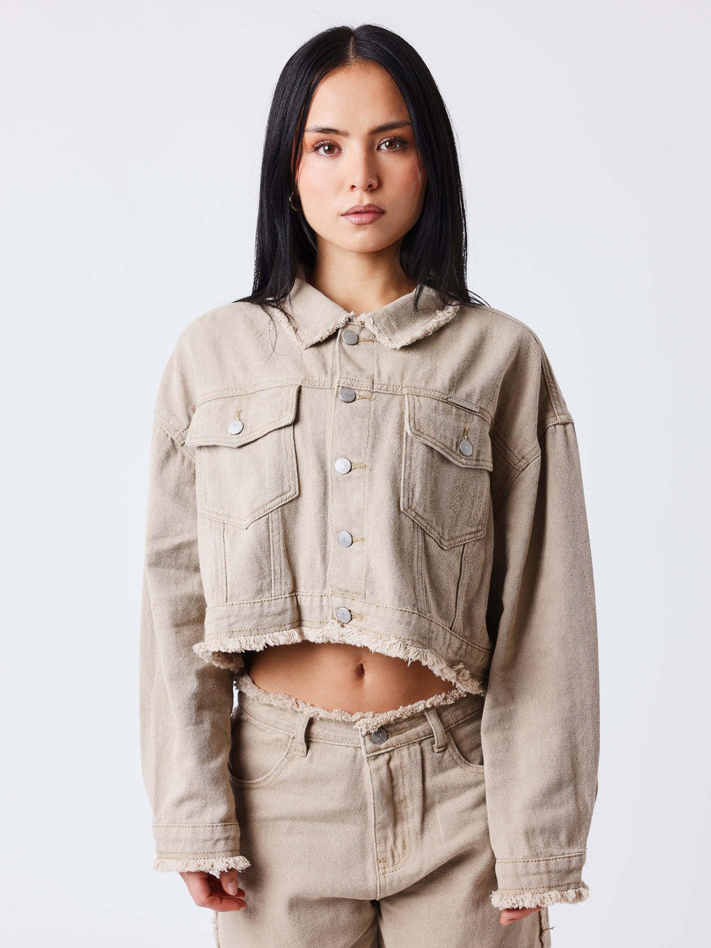 Veste courte Frayed