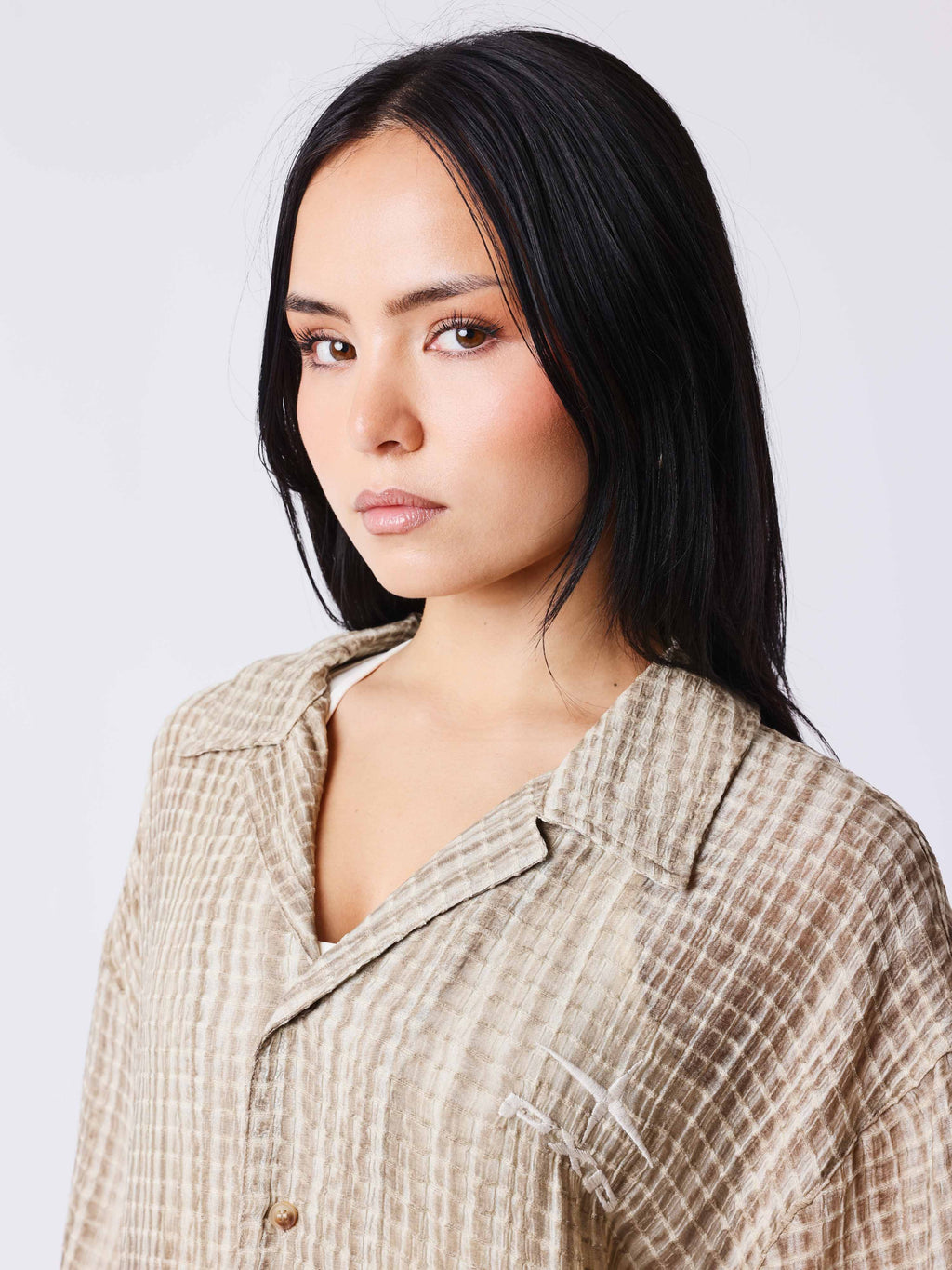 Chemise manches courtes Illusion