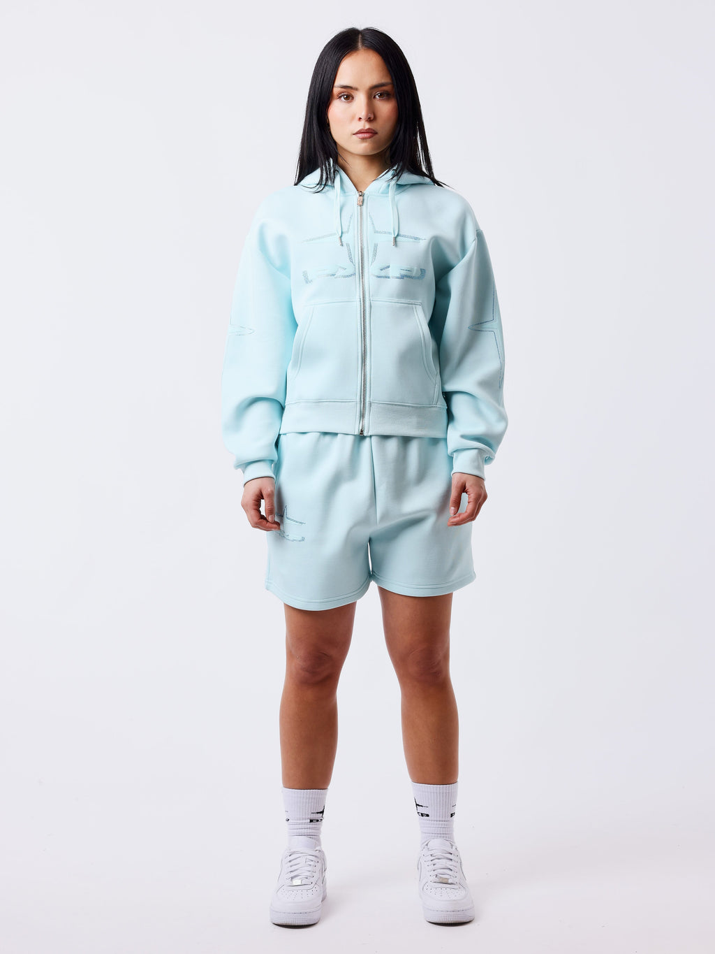 Sweat à capuche zippé Strassy
