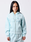 Sweat à capuche zippé Strassy