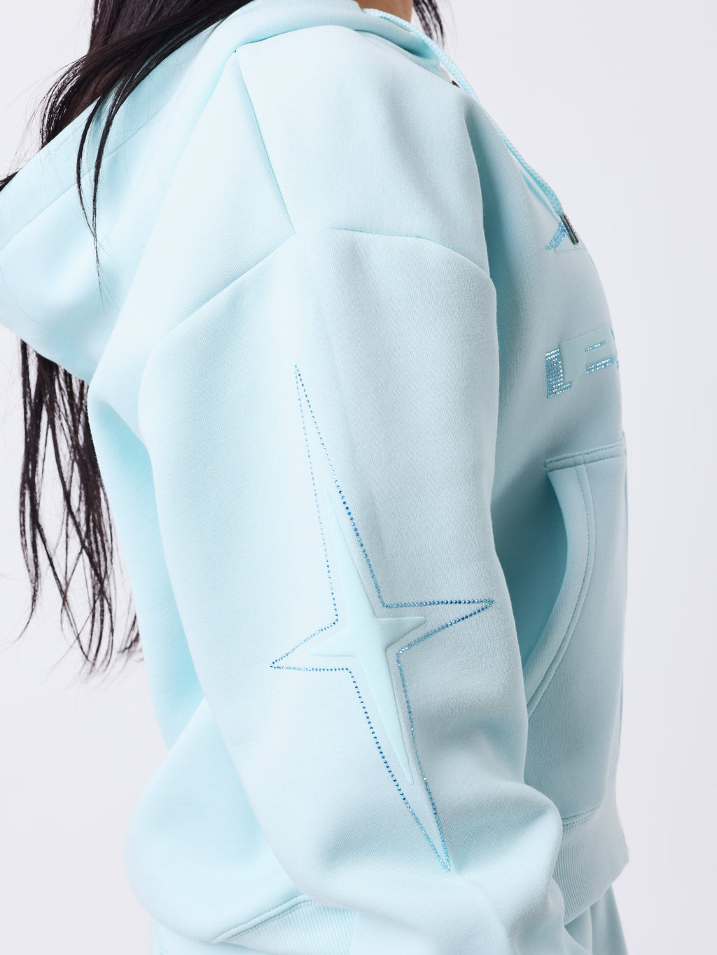 Sweat à capuche zippé Strassy
