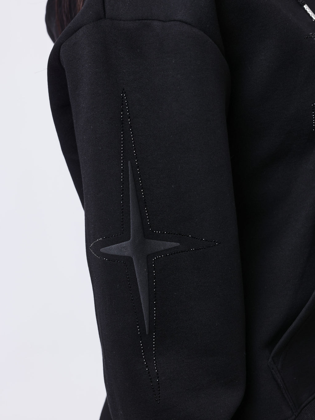 Sweat à capuche zippé Strassy